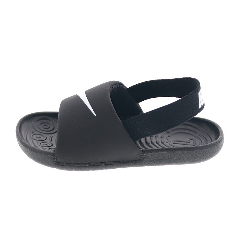 ナイキ キッズ サンダル 子供 NIKE カワ スライド TD BV1094 - 001 ブラック/ホワイト 黒 スポーツサンダル 夏 ビーチ アウトドアシューズ