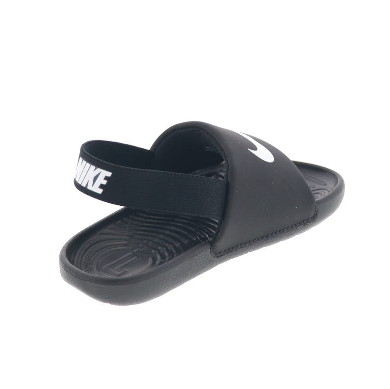 ナイキ キッズ サンダル 子供 NIKE カワ スライド TD BV1094 - 001 ブラック/ホワイト 黒 スポーツサンダル 夏 ビーチ アウトドアシューズ