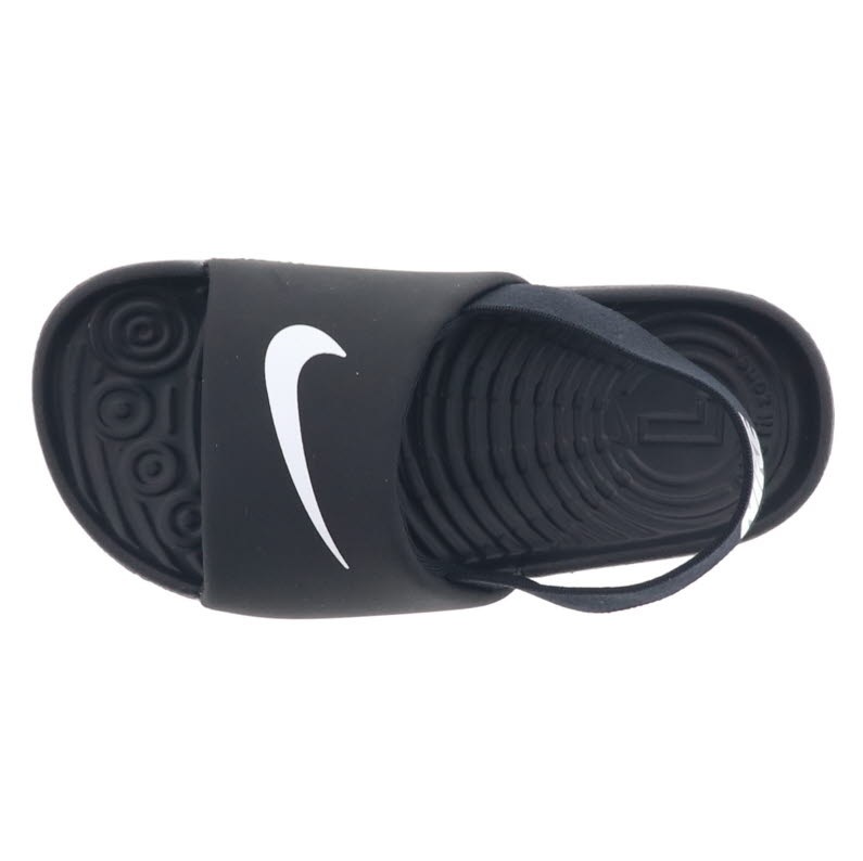 ナイキ キッズ サンダル 子供 NIKE カワ スライド TD BV1094 - 001 ブラック/ホワイト 黒 スポーツサンダル 夏 ビーチ アウトドアシューズ