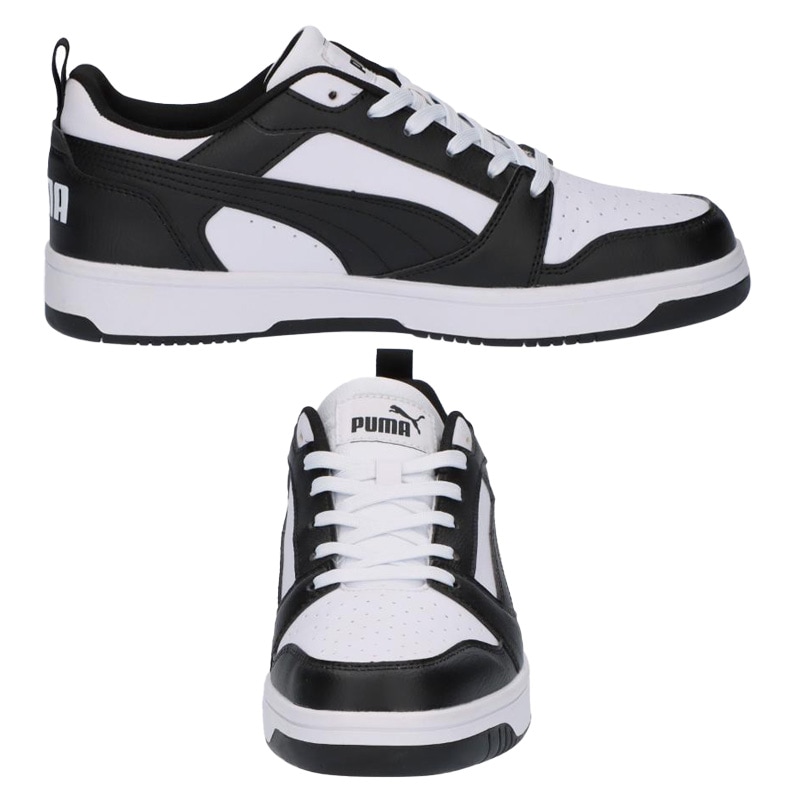 PUMA メンズ スニーカー リバウンド V6 ロウ 392328 01 ホワイト/ブラック