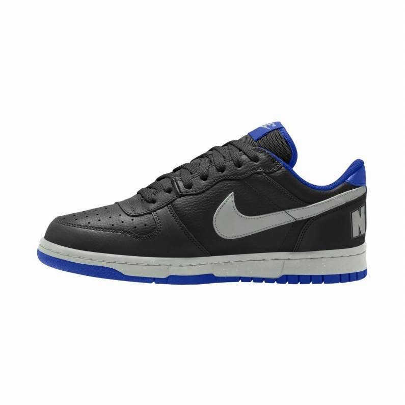ナイキ NIKE メンズ スニーカー ナイキ ビッグ ナイキ ロー 355152 018 BIG NIKE LOW ブラック/サミットホワイト-ハイパーロイヤル