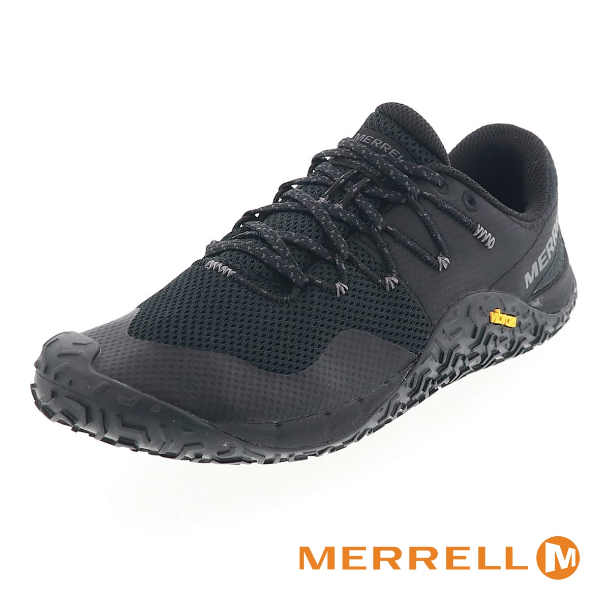 MERRELL トレイルランニングシューズ ブラック メレル メンズ トレイル グローブ 7 ベアフットシューズ