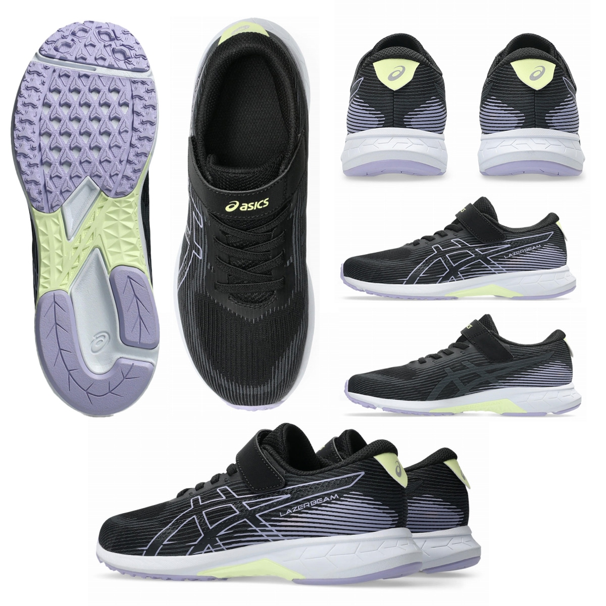ASICS アシックス ジュニア シューズ レーザービーム RK MG 1154A223 ゴムひも＋ベルトタイプ