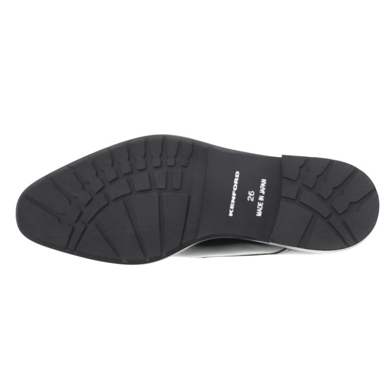 メンズ ビジネスシューズ ケンフォード KENFORD KB47AJ Uチップ  ロングノーズ 3E BL ブラック