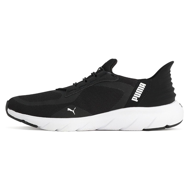 プーマ PUMA レディース スニーカー ユニセックス Softride FlexLace EaseIn ALT ソフトライド フレックスレース イーズイン ALT ランニング ランシュー ブラック×ホワイト