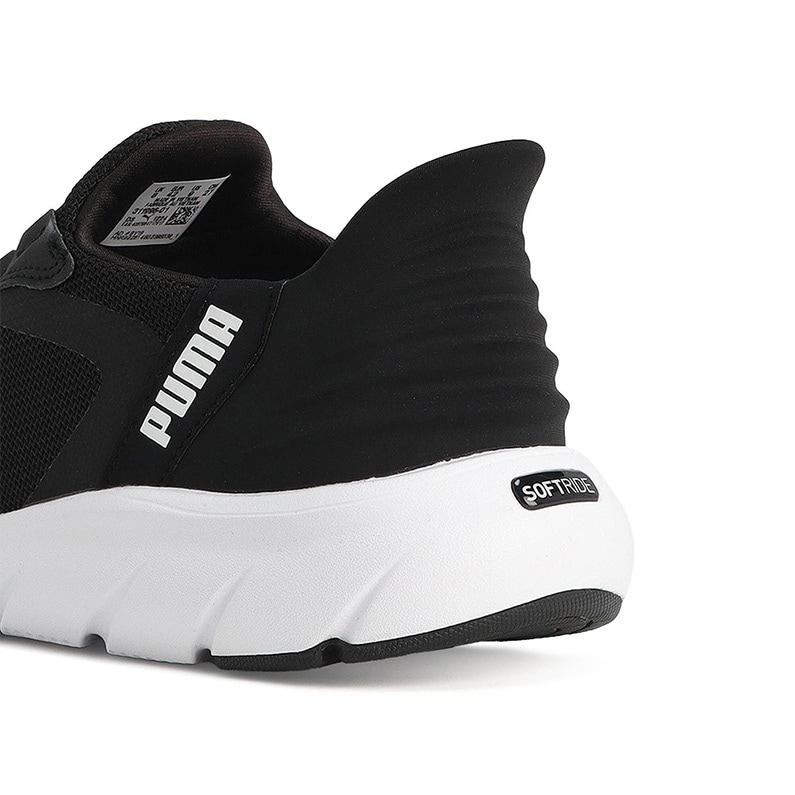 プーマ PUMA レディース スニーカー ユニセックス Softride FlexLace EaseIn ALT ソフトライド フレックスレース イーズイン ALT ランニング ランシュー ブラック×ホワイト