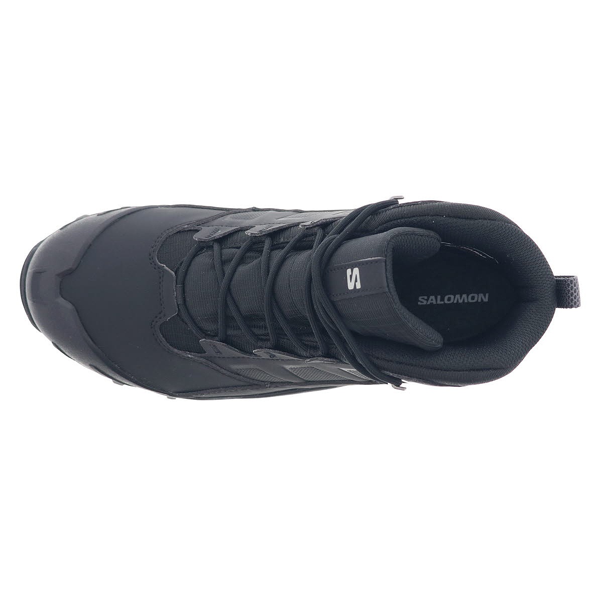 サロモン 男性用 ウィンターブーツ メンズ スニーカー ミッドカット 防水シューズ SALOMON CROSSTRAK WATERPROOF 475702 29 VO ブラック