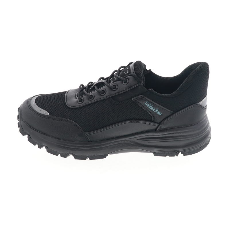 25.5　ゴールデンベアー　スニーカー　靴 Golden Bear スリッポン 25.5cm 黒 ハンズフリースニーカー ゴールデン