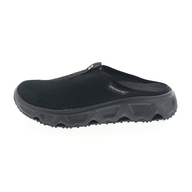 サロモン 男性用リカバリーシューズ メンズサンダル スリッポンシューズ メッシュ SALOMON REELAX SLIDE 6.0 Black ブラック