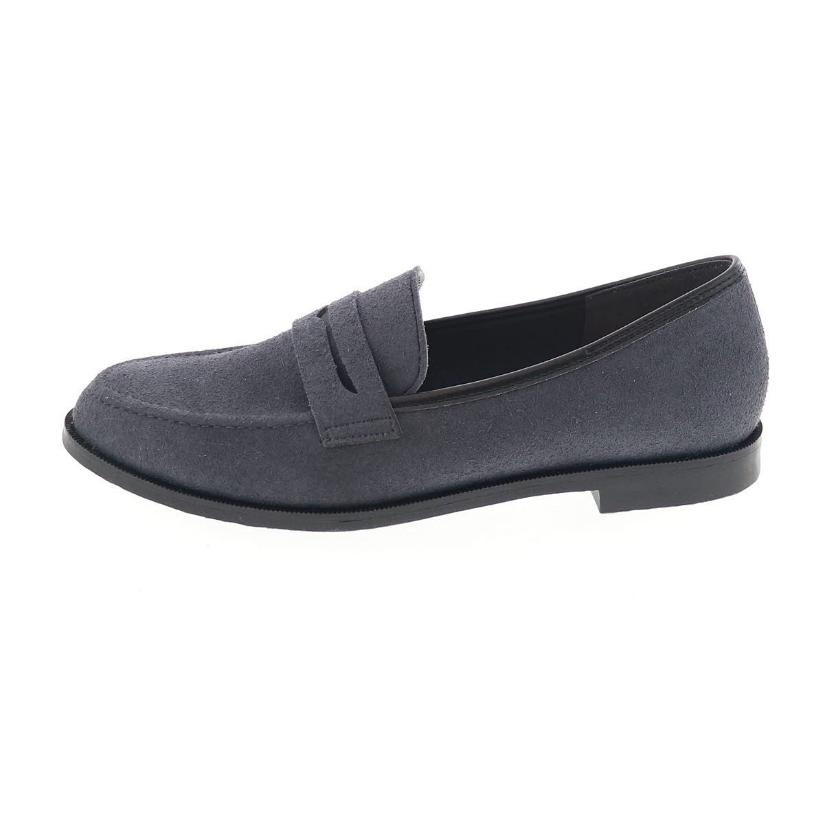 レディース ローファー カジュアルシューズ スエード調 歩きやすい 靴 オリジナル 日本製 lumi Cosme 237-119231 ブラック 通勤 オフィス ビジネス