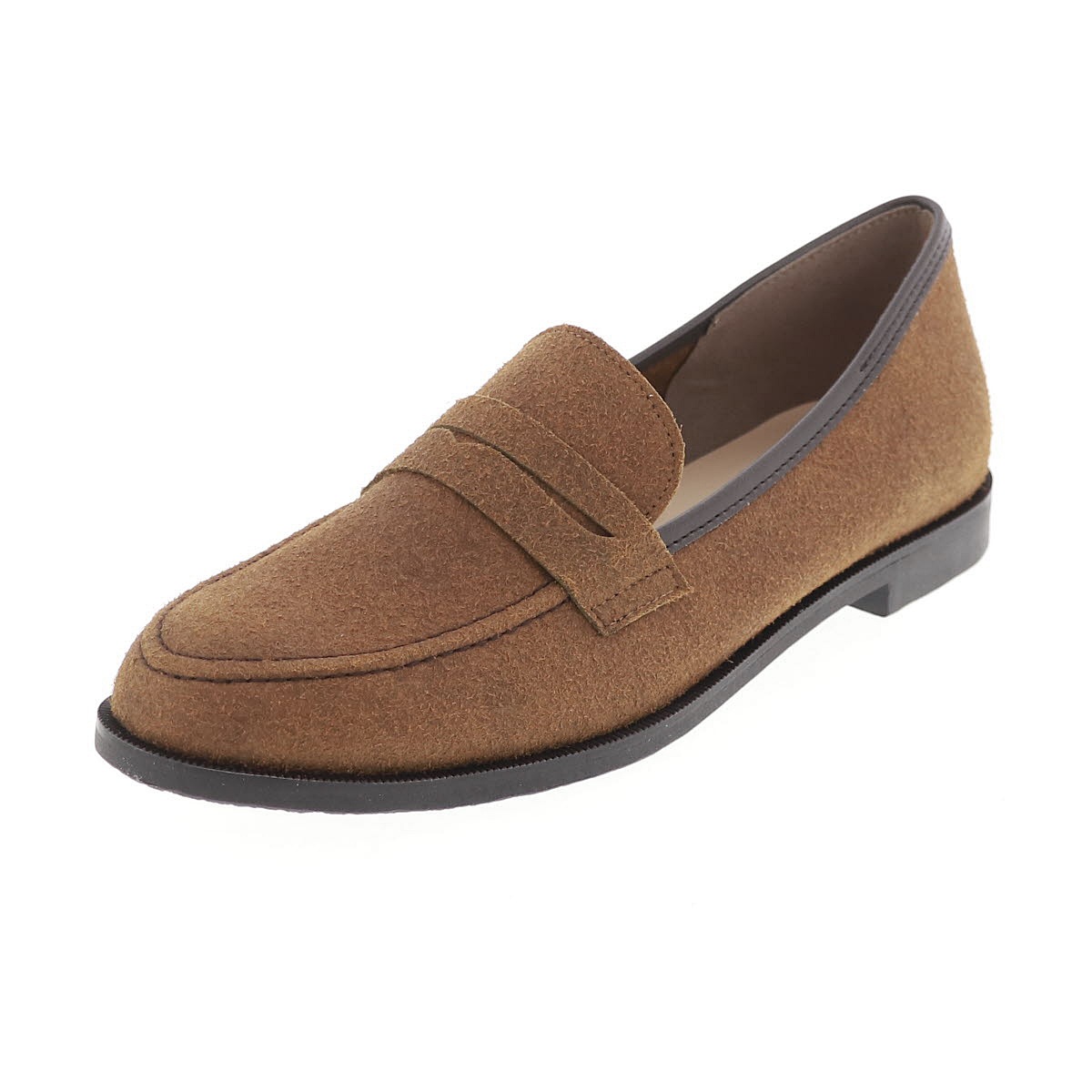 レディース ローファー カジュアルシューズ スエード調 歩きやすい 靴 オリジナル 日本製 lumi Cosme 237-119231 ブラウン 通勤 オフィス ビジネス