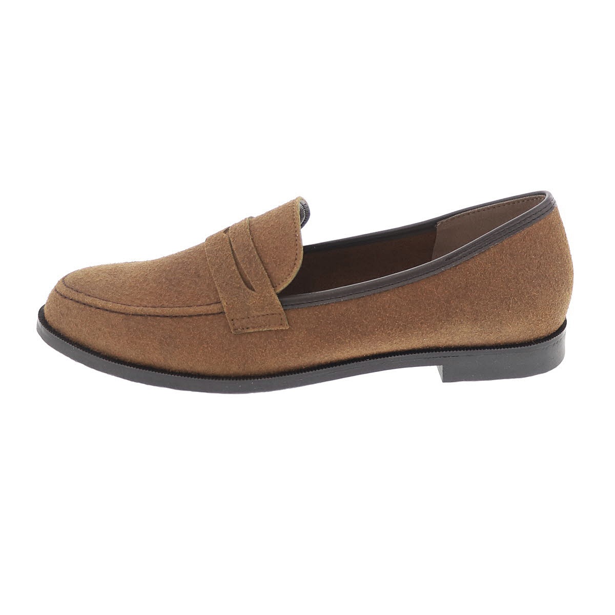 レディース ローファー カジュアルシューズ スエード調 歩きやすい 靴 オリジナル 日本製 lumi Cosme 237-119231 ブラウン 通勤 オフィス ビジネス