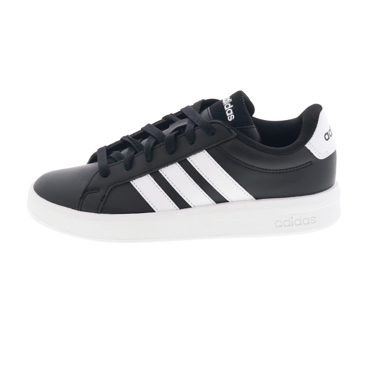 adidas アディダス グランドコート 3.0 J JP9366 ジュニア シューズ キッズ スニーカー レディース ローカット コートシューズ ブラック×ホワイト