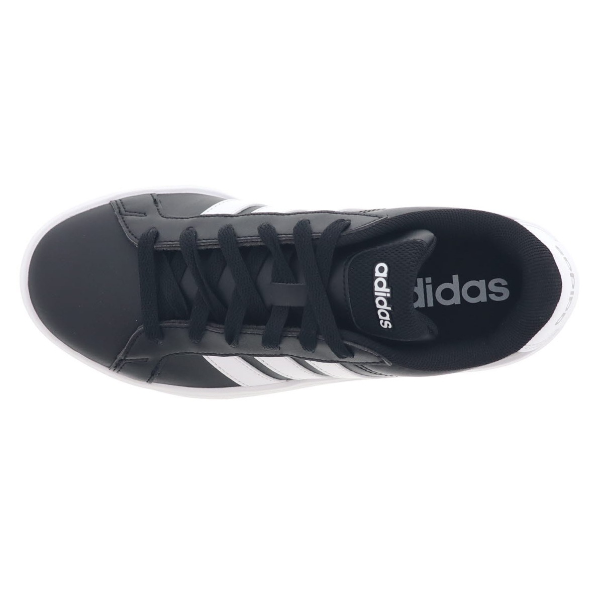 adidas アディダス グランドコート 3.0 J JP9366 ジュニア シューズ キッズ スニーカー レディース ローカット コートシューズ ブラック×ホワイト