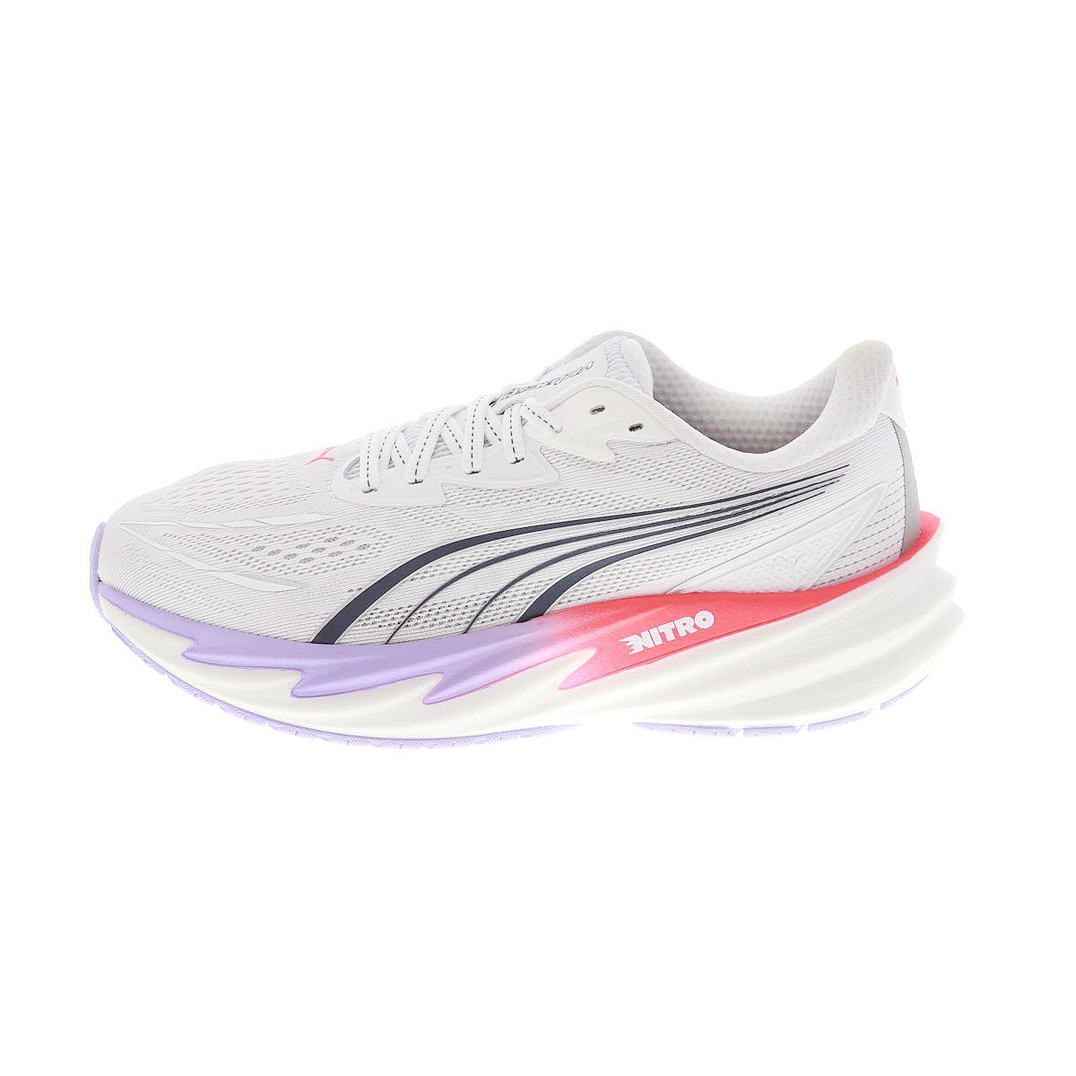 PUMA プーマ ウィメンズ ヴェロシティ ニトロ 5 レディース ランニングシューズ 312945 05 PUMA White-Ultra Red-Light Lavender ホワイト/レッド/ラベンダー