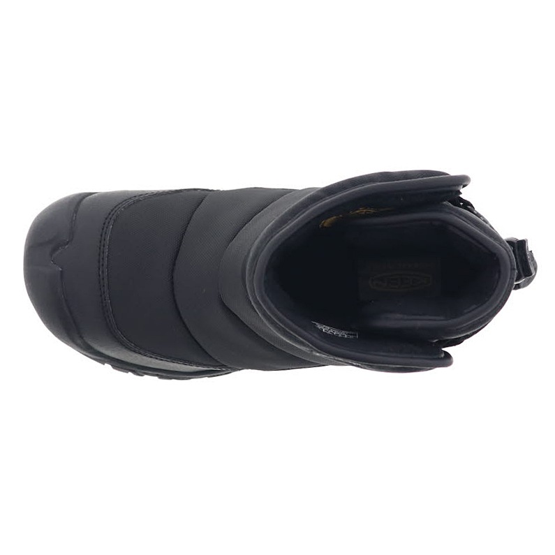 KEEN キーン PUFFRIDER WP パフライダー ウォータープルーフ キッズ ブーツ ウインターブーツ 1027959 BLACK/STEEL GREY ブラック