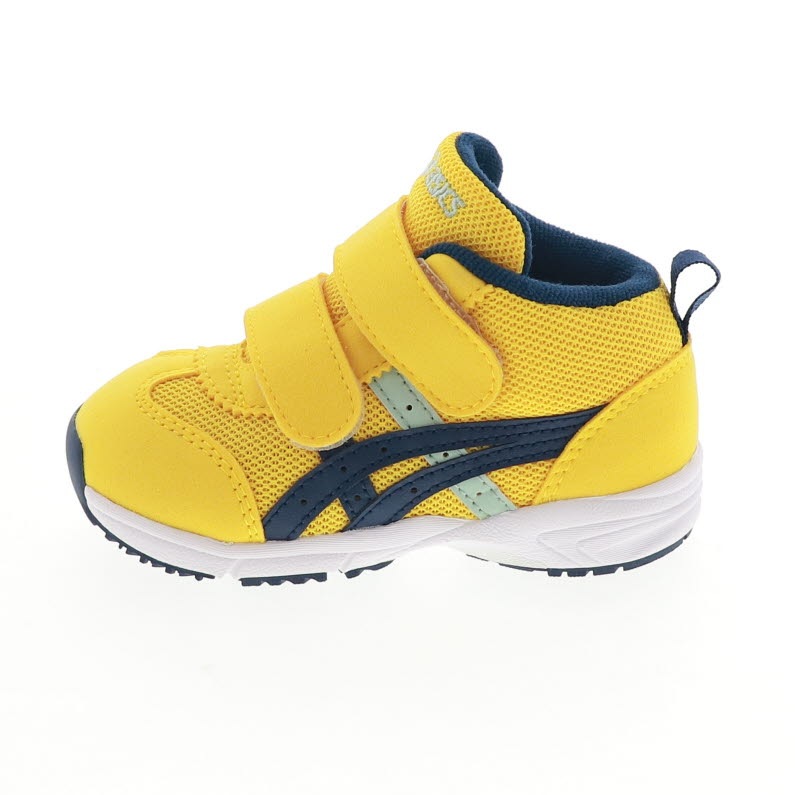 asics アシックス GDランナー ベビー シューズ キッズ スニーカー GD.RUNNERBABY MS-MID 2 ミドルカット 1144A282-750 イエロー/ネイビーブルー