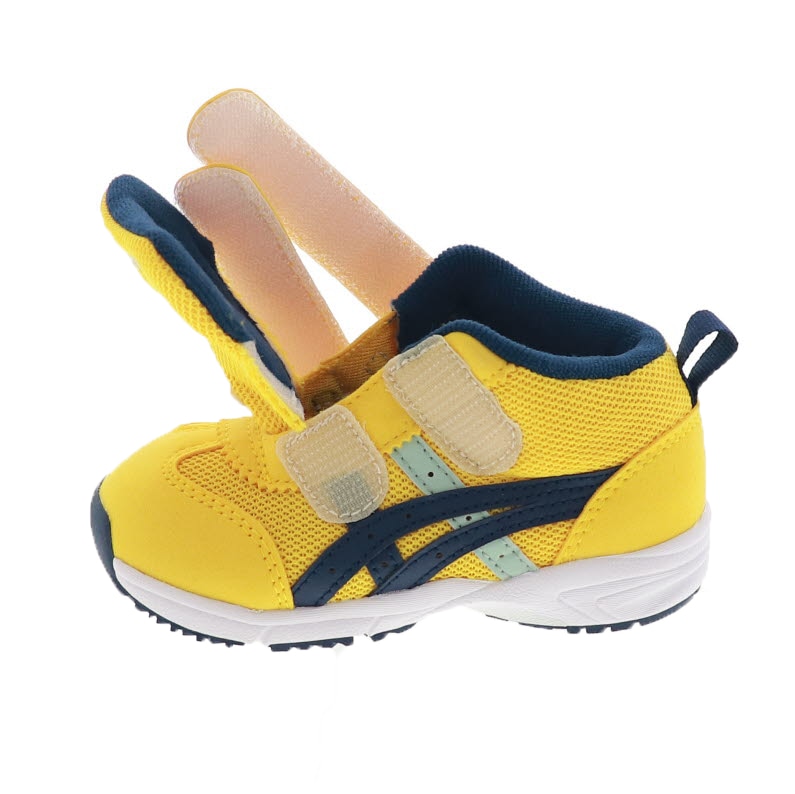 asics アシックス GDランナー ベビー シューズ キッズ スニーカー GD.RUNNERBABY MS-MID 2 ミドルカット 1144A282-750 イエロー/ネイビーブルー