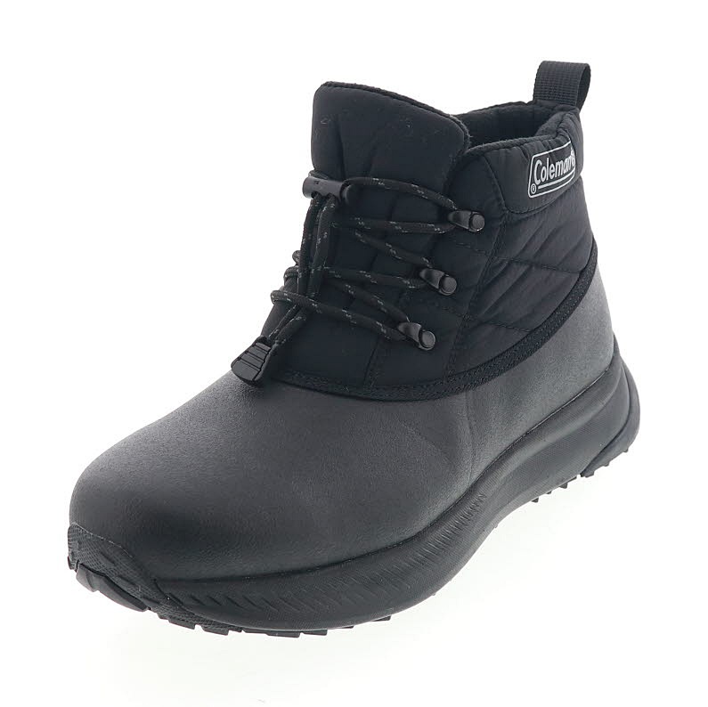 メンズブーツ チャッカブーツ ウインターブーツ ショートブーツ 防水 透湿 保温 防滑 Coleman コールマン 1X455CJ N9 ブラック 黒