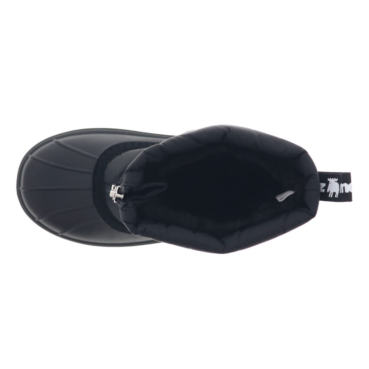 モズ MOZ キッズ ブーツ ジュニア ブーツ スノトレ 子供靴 防寒 防水 もこもこファー ファスナータイプ MZ-72151S 黒 ブラック 19.0cm～25.0cm