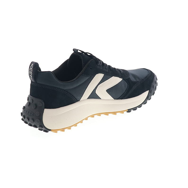 KEEN キーン メンズ スニーカー ローカット ケーエス86 KS86 1029593 Black/Birch ブラック 黒 レザー メッシュ 替え紐付き