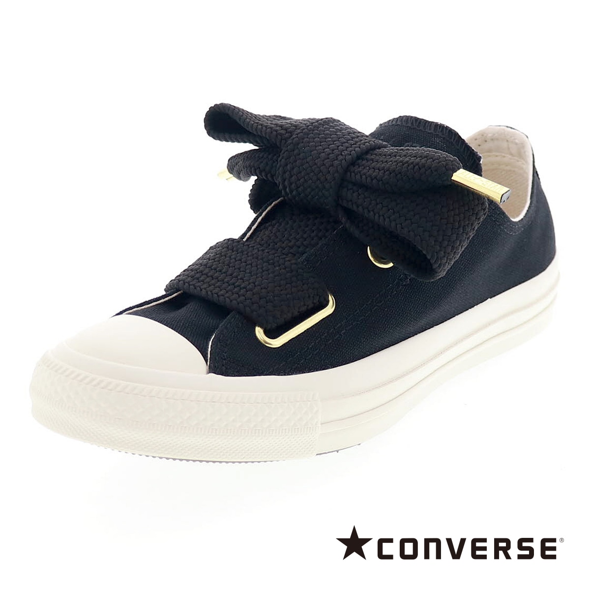 23cm コンバース　オールスターリボンレース　スニーカー CONVERSE コンバース オールスター リボンレース スリップ OX