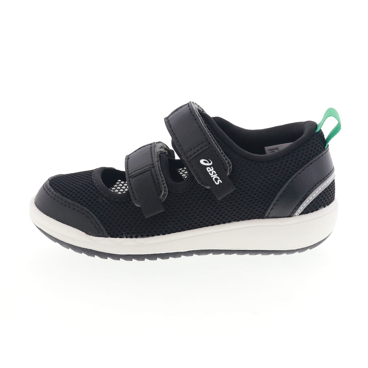 asics アシックス キッズ スニーカー シューズ サンダル MESHOES MINI 3 スクスク 通気性に優れたサマーシューズ 1144A432-001 ブラック 黒