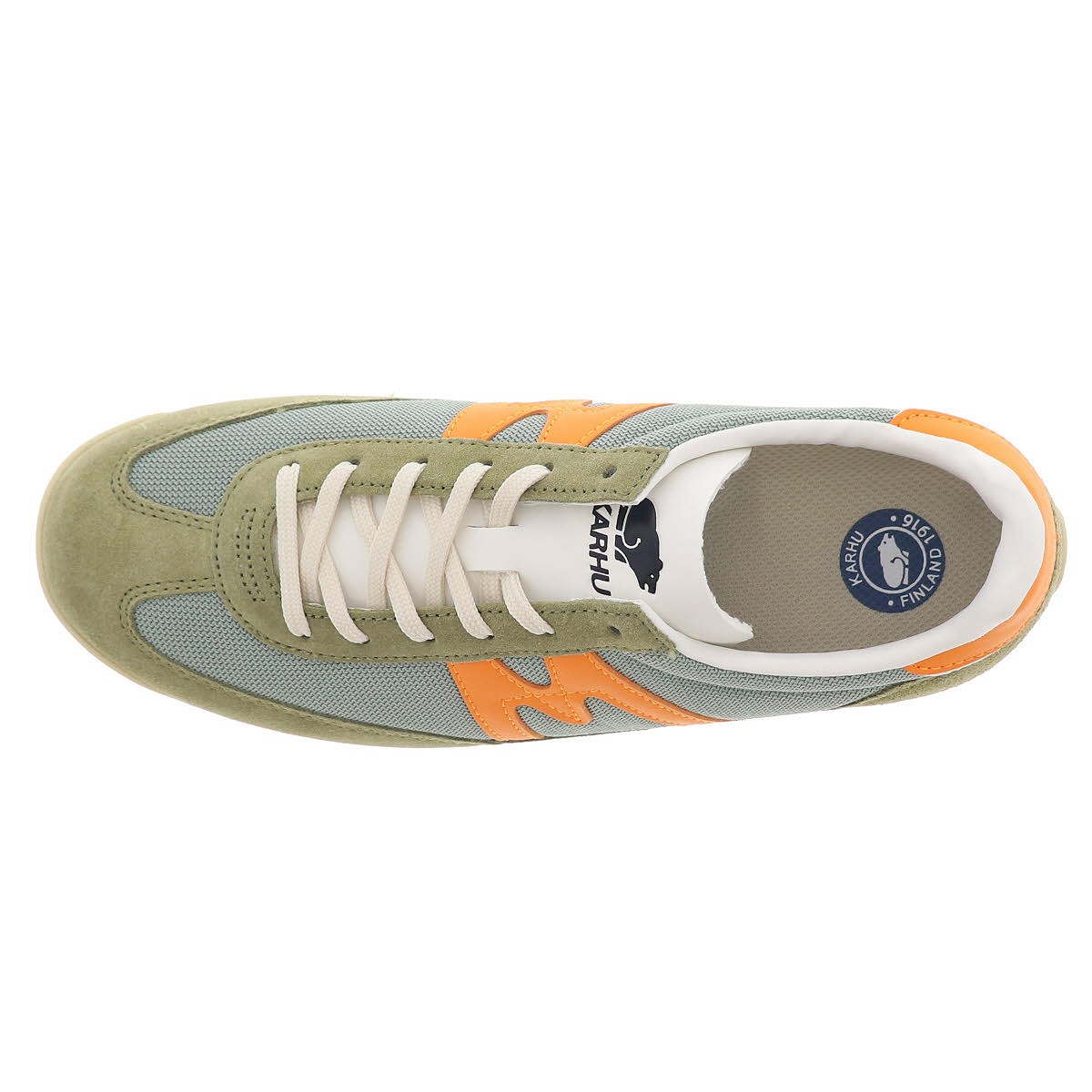 KARHU カルフ メスタリ レディース スニーカー ローカット カジュアルシューズ MESTARI F805084 CEDER/BRIGHT MARIGOLD