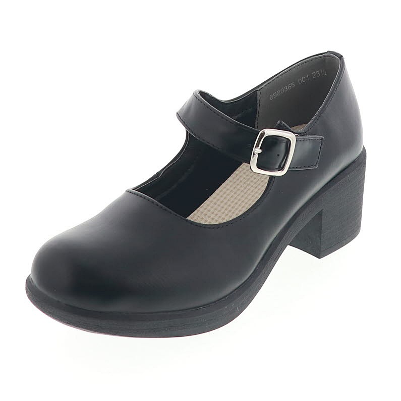 byあしながおじさん レディース ストラップシューズ BY 8980365 BL (ブラック)