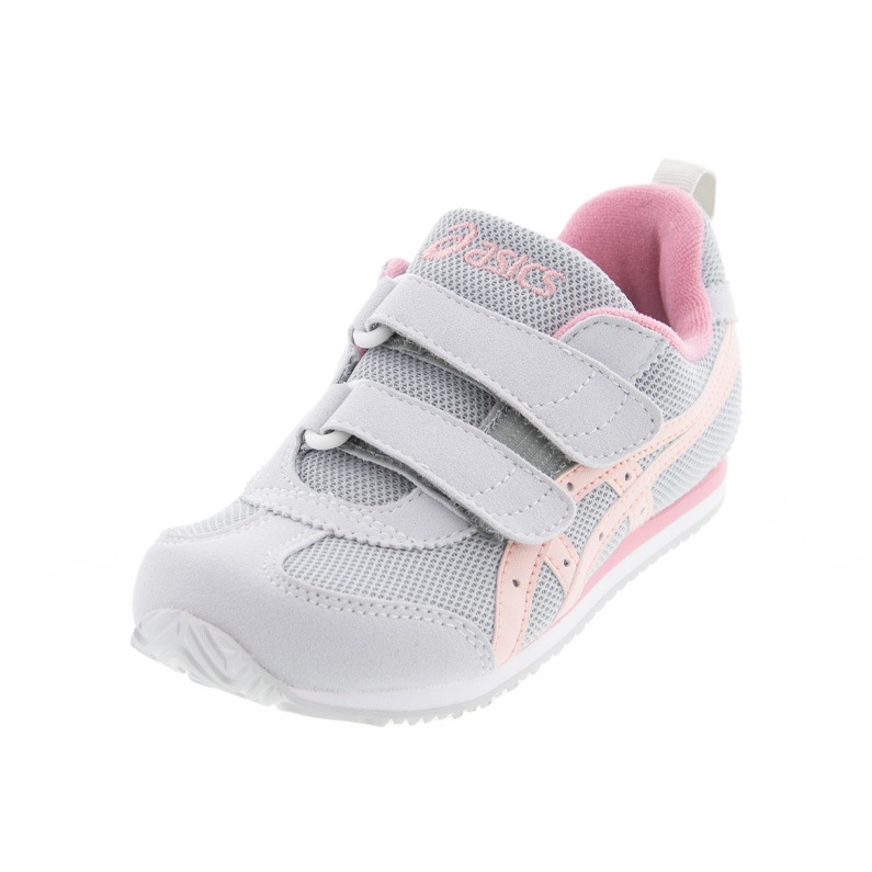 asics アシックス メティッド MINI キッズ スニーカー 1144A321-020 ライトグレー×ピンク 幅狭い 抗菌 防臭
