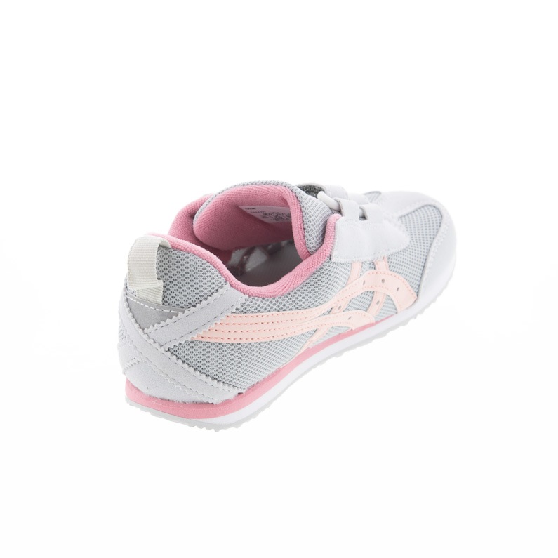 asics アシックス メティッド MINI キッズ スニーカー 1144A321-020 ライトグレー×ピンク 幅狭い 抗菌 防臭