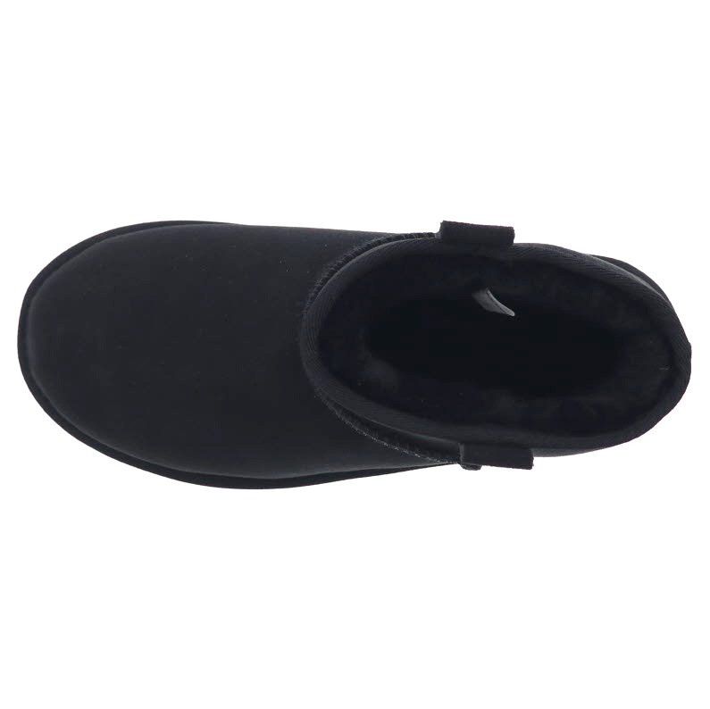 EMU Australia エミュ オーストラリア Foy Flatform Micro W13073 レディース ムートンブーツ 厚底 撥水 シープスキン BLACK ブラック 黒