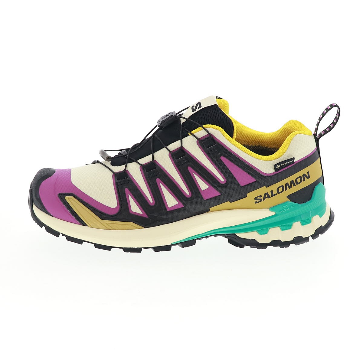 サロモン 男性用 トレイル ランニングシューズ アウトドア メンズ スニーカー SALOMON XA PRO 3D V9 GORE-TEX 防水 トランスペアレントイエロー