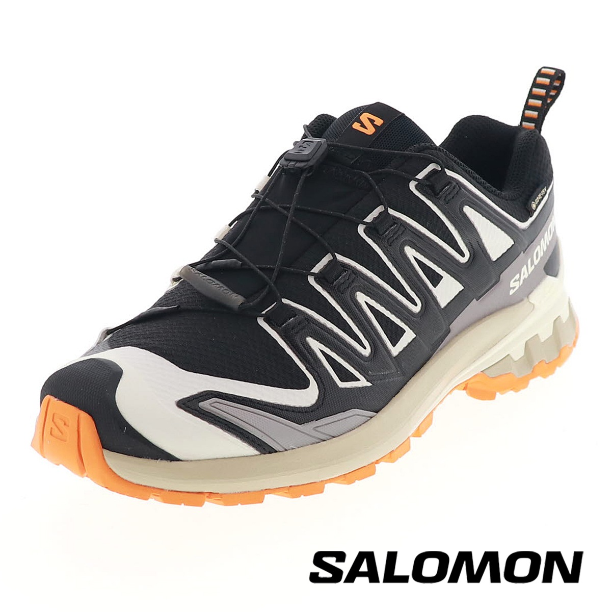 サロモン 男性用 トレイル ランニングシューズ アウトドア メンズ スニーカー SALOMON XA PRO 3D V9 GORE-TEX 防水 ブラック/バニラアイス