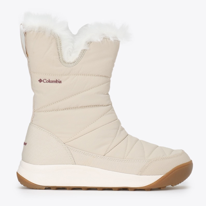 Columbia コロンビア レディース ブーツ ミンクス スリップ ファイブ ワイド WOMENS 保温 WIDE BK2306 278 Dark Stone ベージュ