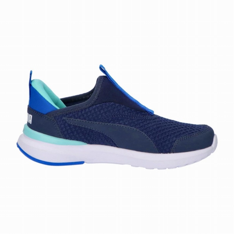 PUMA プーマ キッズ クルーズ プロフォーム イーズイン スニーカー 310250 02 クラブ ネイビー/ハイパーリンク ブルー ローカット ジュニア スッとIN