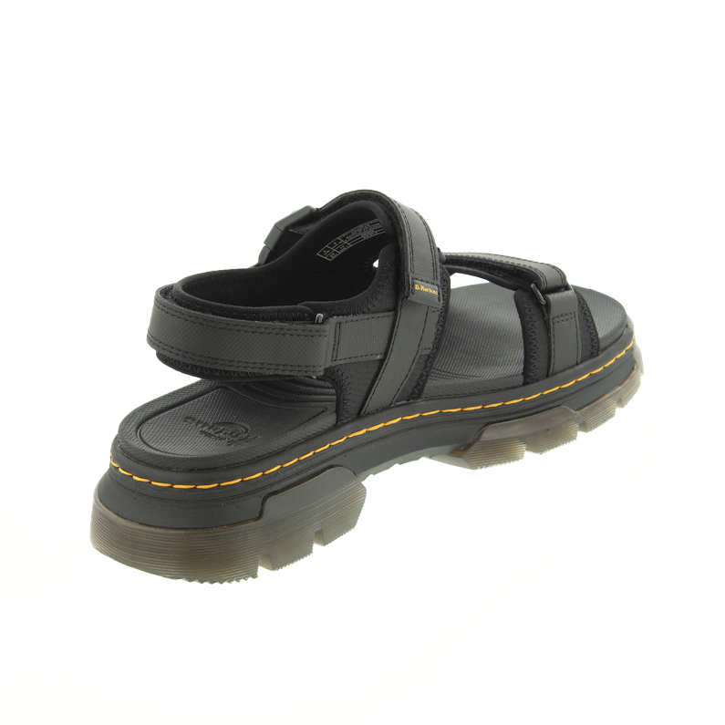 Dr. Martens Forster ブラックサンダル 8 US FORSTER マルチストラップ サンダル