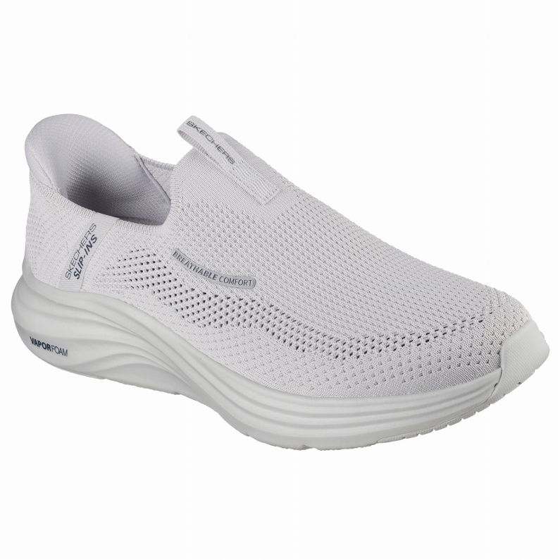 Skechers メッシュスニーカー グレー/ホワイト/ブルー/イエロー