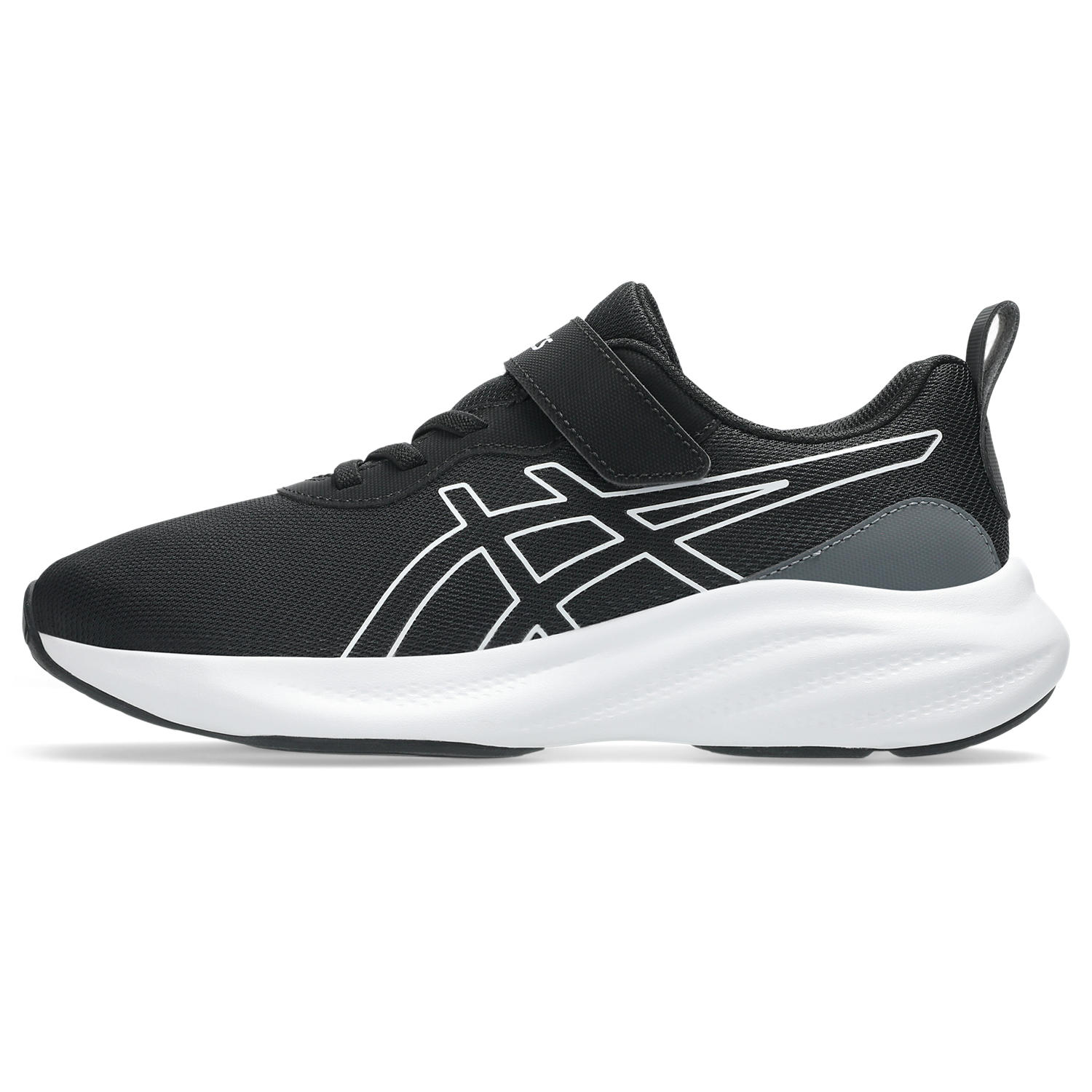 asics アシックス レーザービーム キッズスニーカー ジュニアシューズ 消臭 運動靴 MP-MG 1154A224-001 ブラック×ホワイト 黒