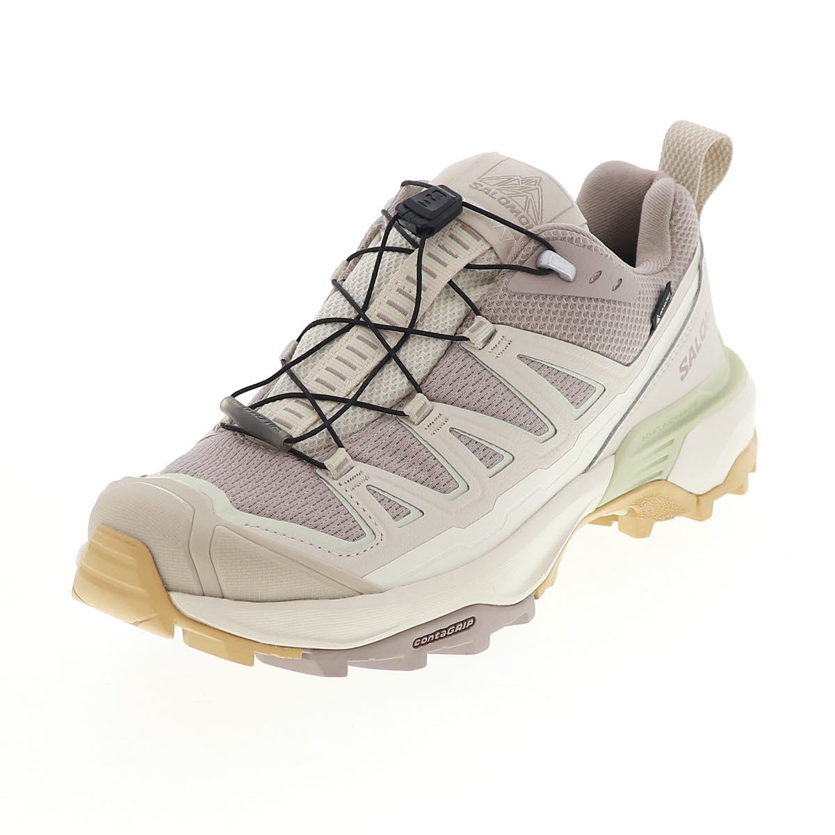 サロモン 女性用 ハイキングシューズ ウォーキング アウトドア レディース スニーカー SALOMON X ULTRA 360 EDGE GORE-TEX 防水 エセリア/カナリーグリーン