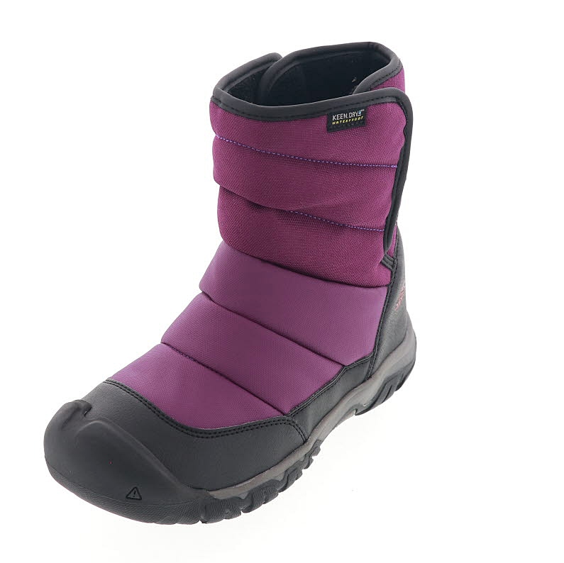 KEEN キーン キッズブーツ パフライダー WP キッズ ジュニア 防水 ウインターブーツ 軽量 保温 冬 雪道 ブルー/パープル/ブラック
