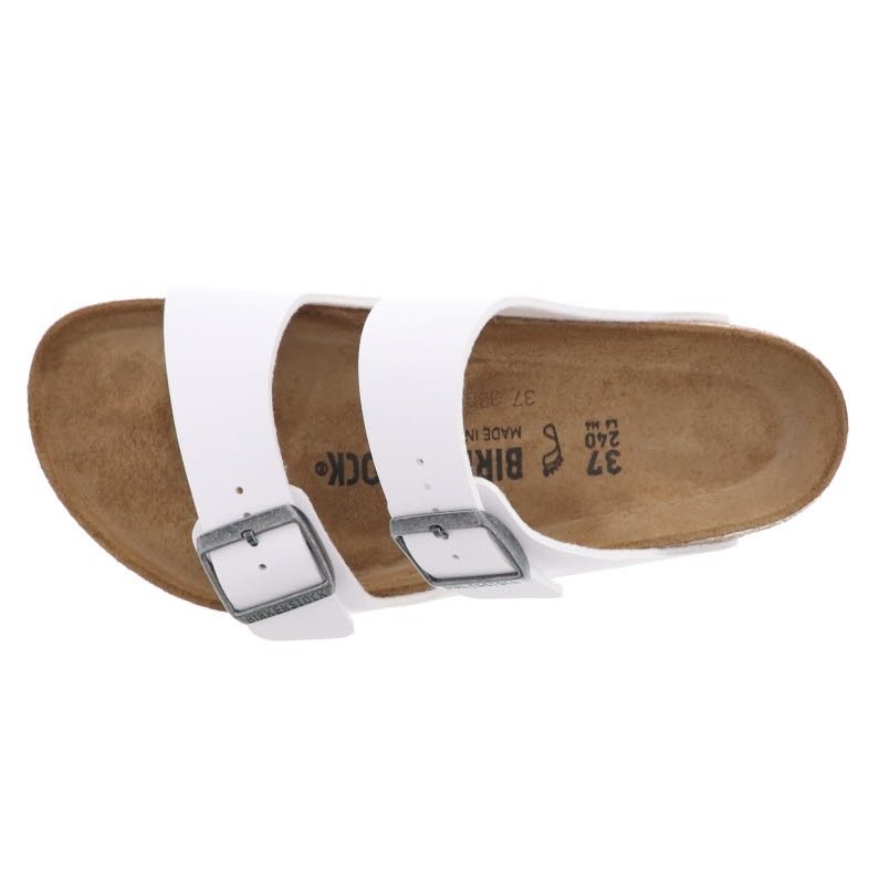 ビルケンシュトック アリゾナ ビルコフロー レディース フットベッド サンダル レギュラー BIRKENSTOCK Arizona Bs 0552681 white ホワイト 白