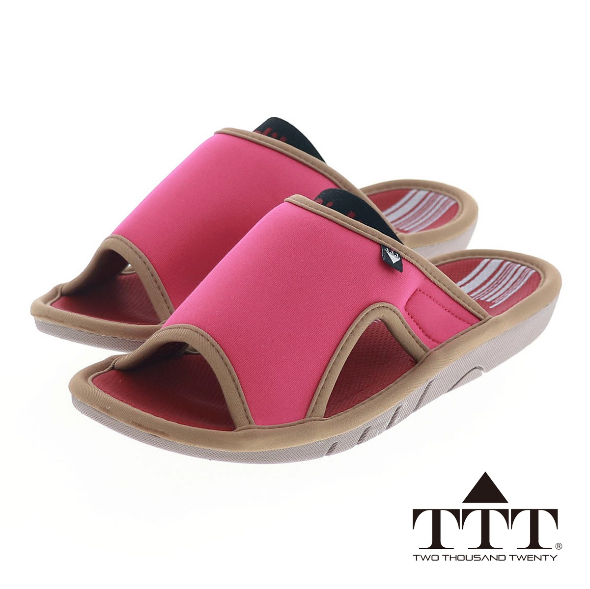 FIT IT ACTIVE TTT　スリッパ　スポーティーインドアサンダル　室内履き ルームシューズ 健康サンダル  歩きやすい 疲れにくい 軽い　NE1051L M11　PK　Mサイズ