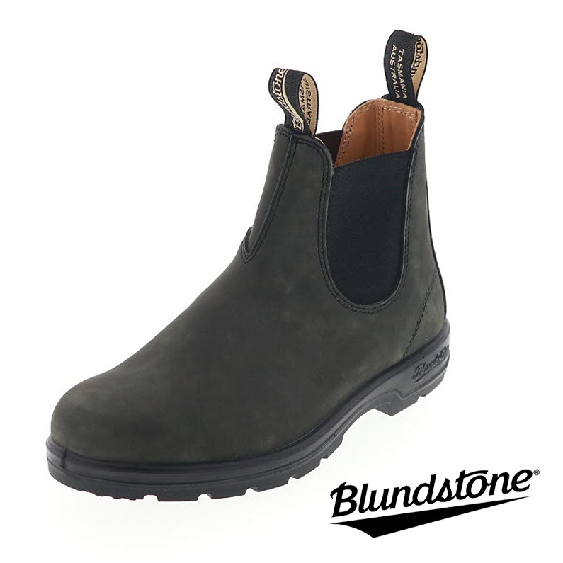 ブランドストーン 587 メンズ サイドゴア ブーツ ハイカット カジュアル レザーシューズ BLUNDSTONE ELASTIC SIDED BOOT LINED BS587056 ラスティックブラック