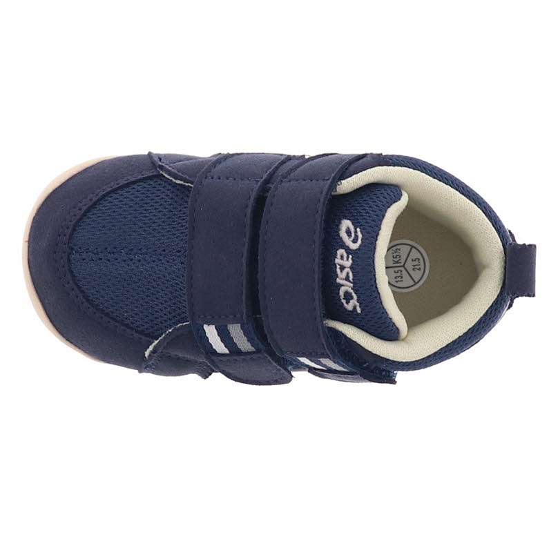 asics アシックス SUKU2 スクスク ベビー スニーカー アミュレファースト MS 1144A222-400 SMOKE NAVY/WHITE ネイビー×ホワイト