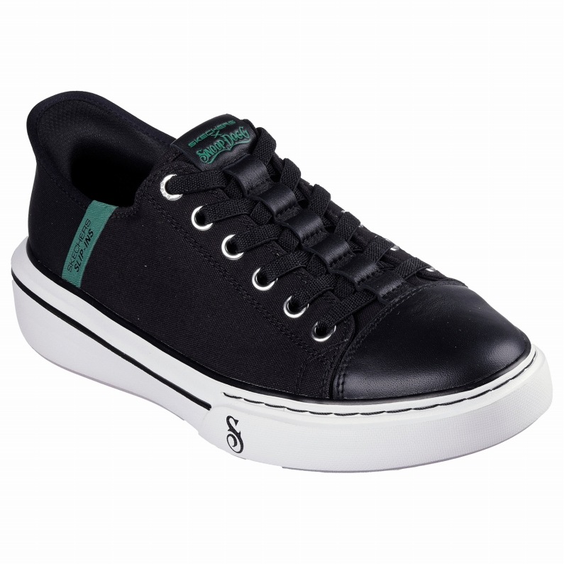 SKECHERS スケッチャーズ メンズ スニーカー スヌープ ワン ロー ドッグ キャンバス スリップインズ  251030 BLK ブラック ローカット