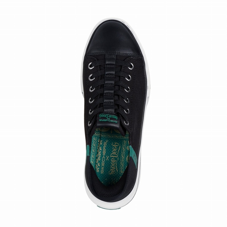 SKECHERS スケッチャーズ メンズ スニーカー スヌープ ワン ロー ドッグ キャンバス スリップインズ  251030 BLK ブラック ローカット