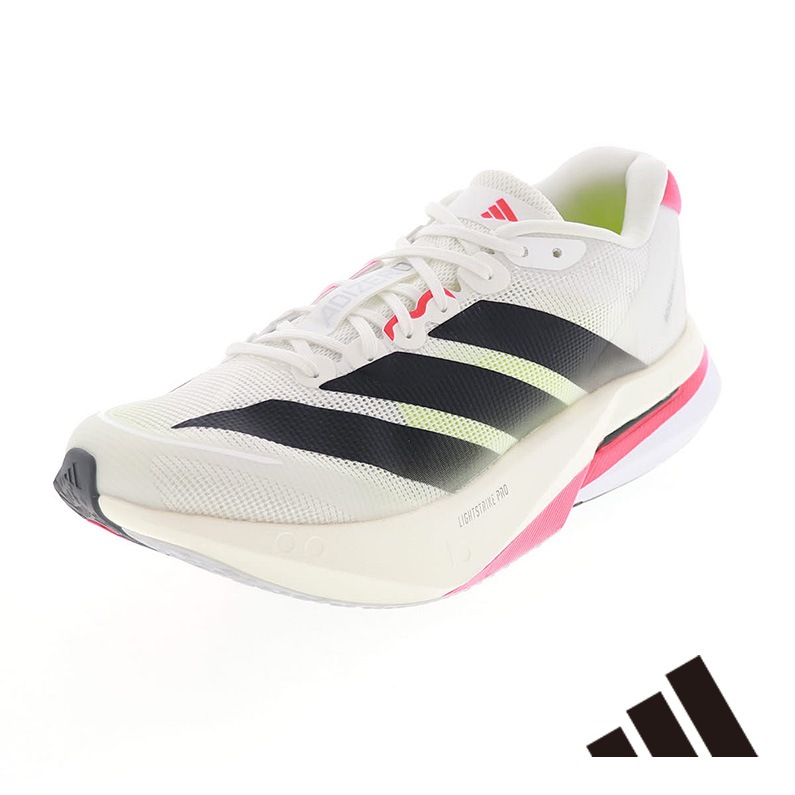 adidas アディダス アディゼロ ボストン 13 M JS4932 メンズ ランニングシューズ スポーツシューズ 運動靴 ホワイト×ブラック×レッド