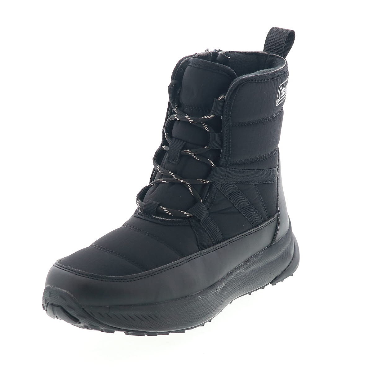 Coleman コールマン レディースブーツ ジッパー付き レースアップブーツ 透湿 防水ブーツ 冬 雪道 滑りにくい靴 Coleman N3グレー/N9ブラック 2025冬 新作