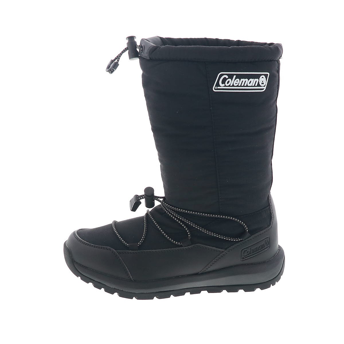 Coleman コールマン ブーツ レディース ダウンブーツ 2WAY スノーブーツ 冬 雪道 透湿 保温 防水ブーツドローコード付き 1X558CH N9 ブラック 黒
